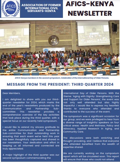 AFICS-Kenya Quarter 3 Newsletter 2024